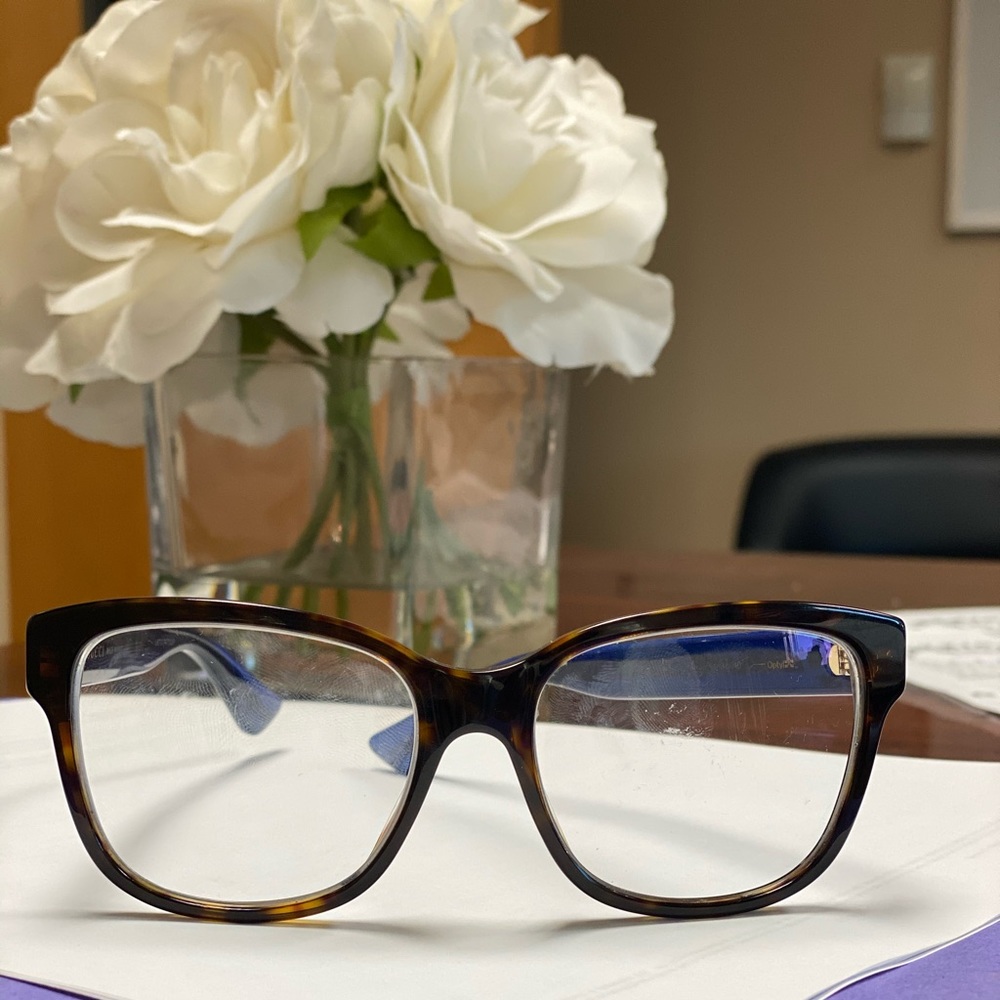 Gucci 0380 Glasses in Havana Blue